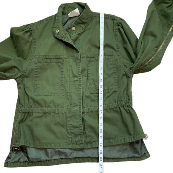 Universal Thread Green Utility Adjustable Collar Button-Up Jacket Size Medium - Picture 8 of 15